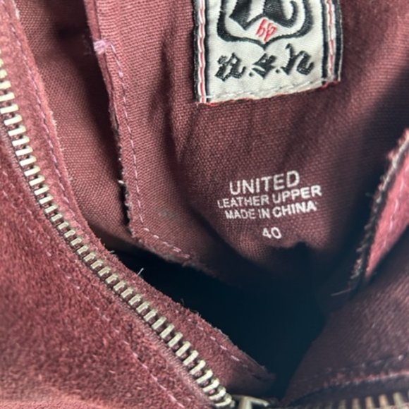 ASH Burgundy Suede Wedge Sneakers Size 8 1/2 - Picture 2 of 8